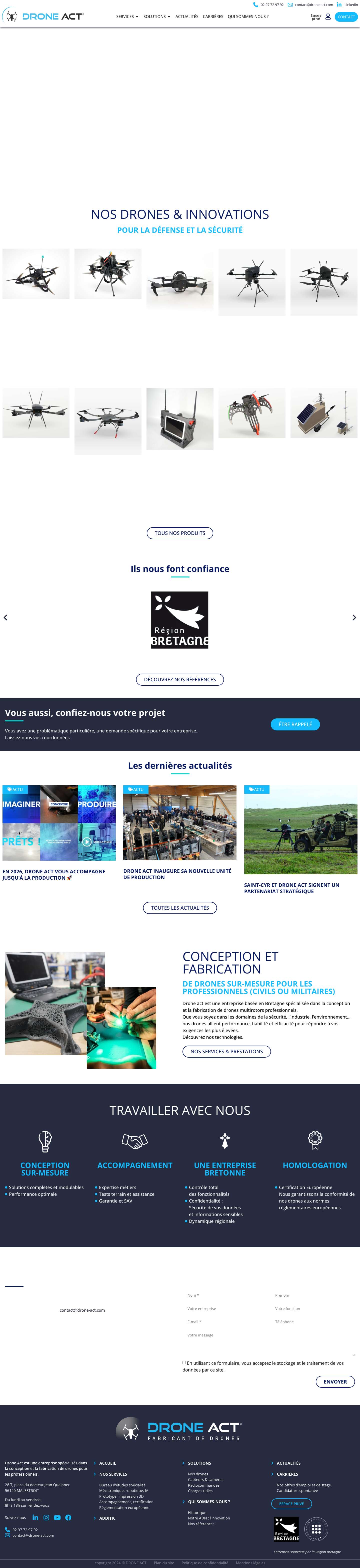 Accueil - Drone-Act - Full Screenshot