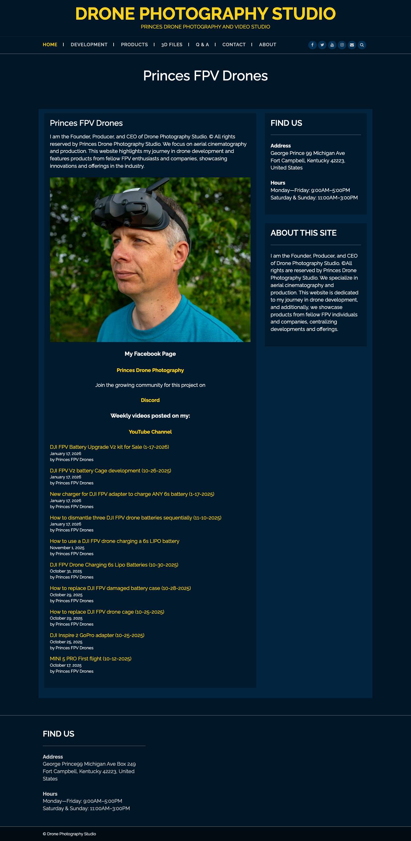 Drone Photography Studio – Princes Drone Photography and Video Studio - Full Screenshot