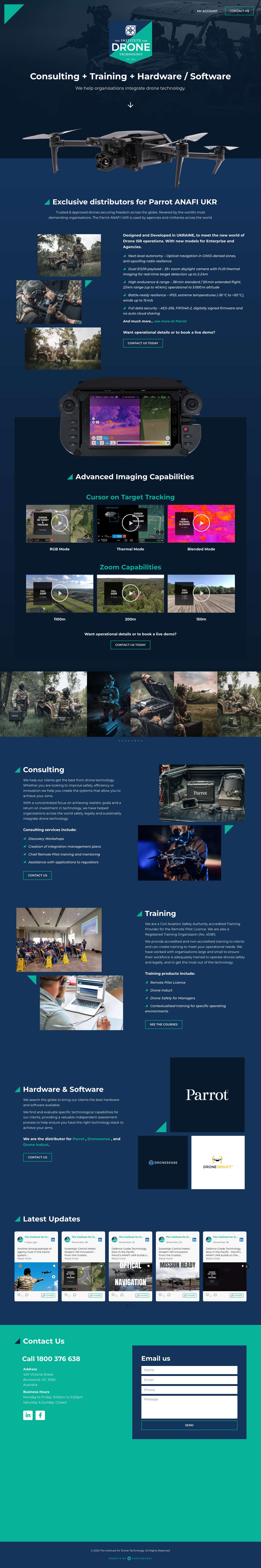 The Institute for Drone Technology - Full Screenshot