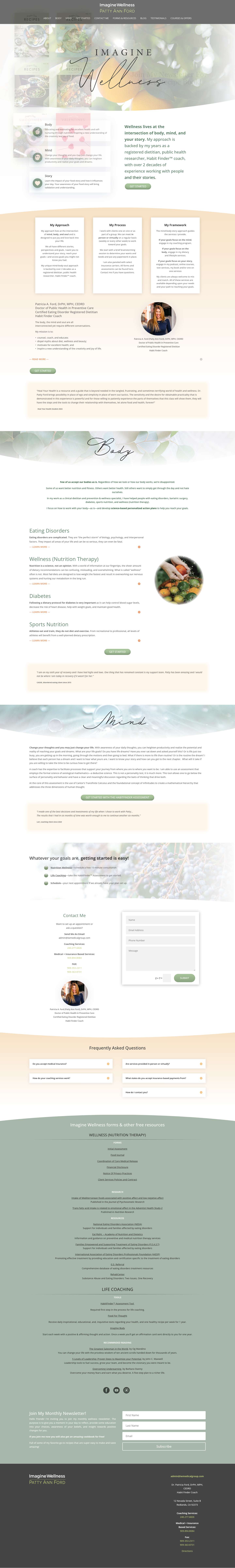Patty Ann Ford | Imagine Wellness - Full Screenshot