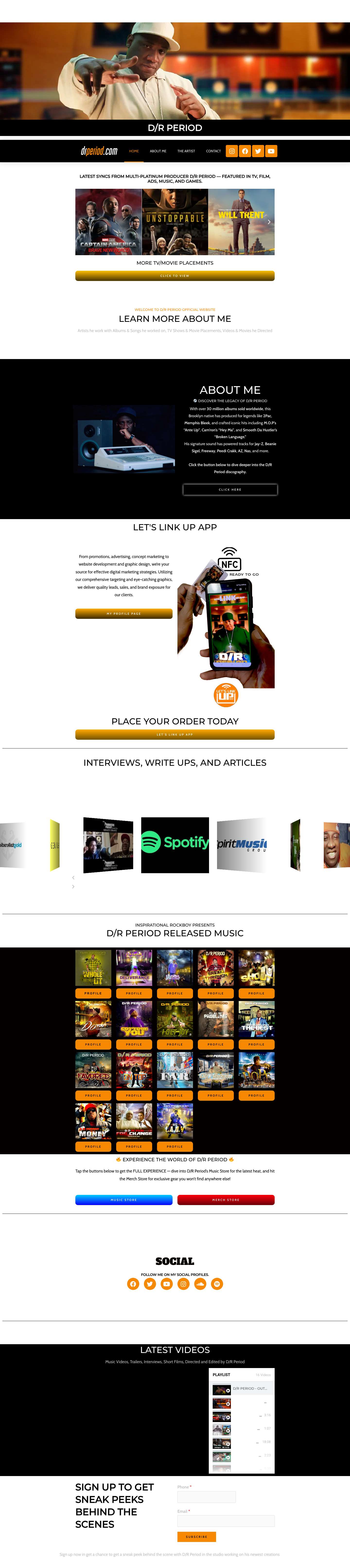 Home - D/R Period - Full Screenshot