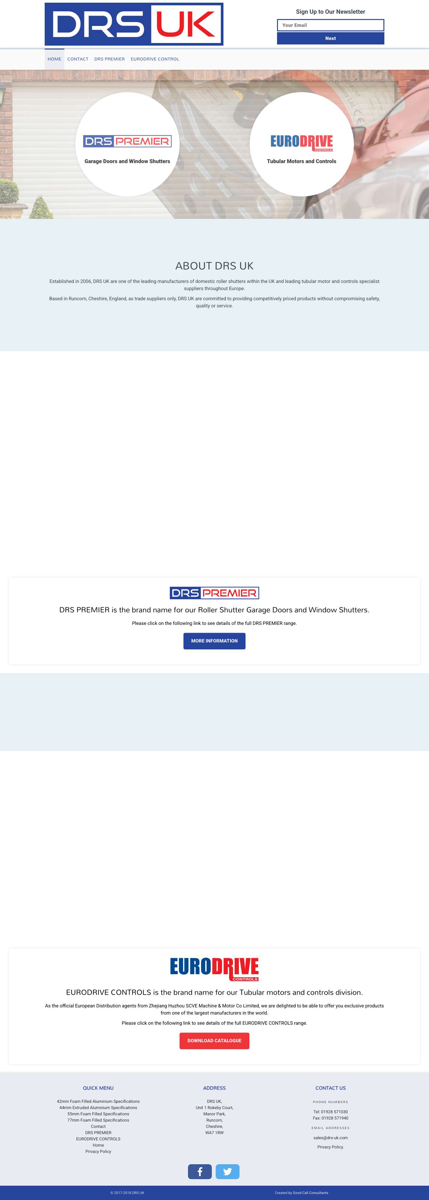 DRS UK | Domestic Roller Shutters - Full Screenshot