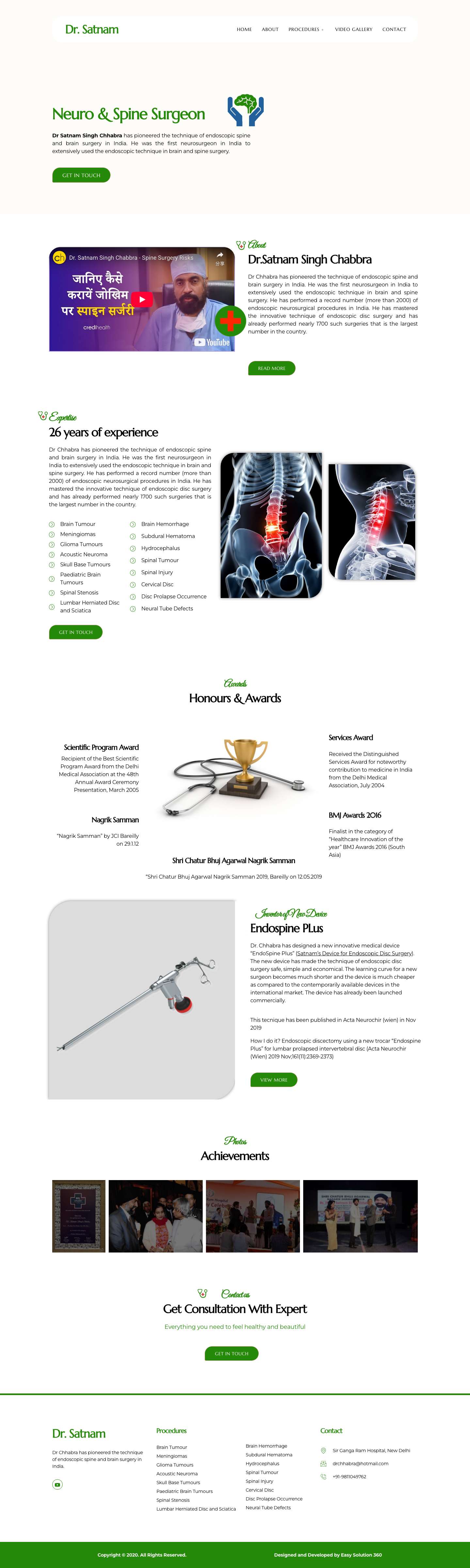 Dr Satnam Chhabra - Full Screenshot