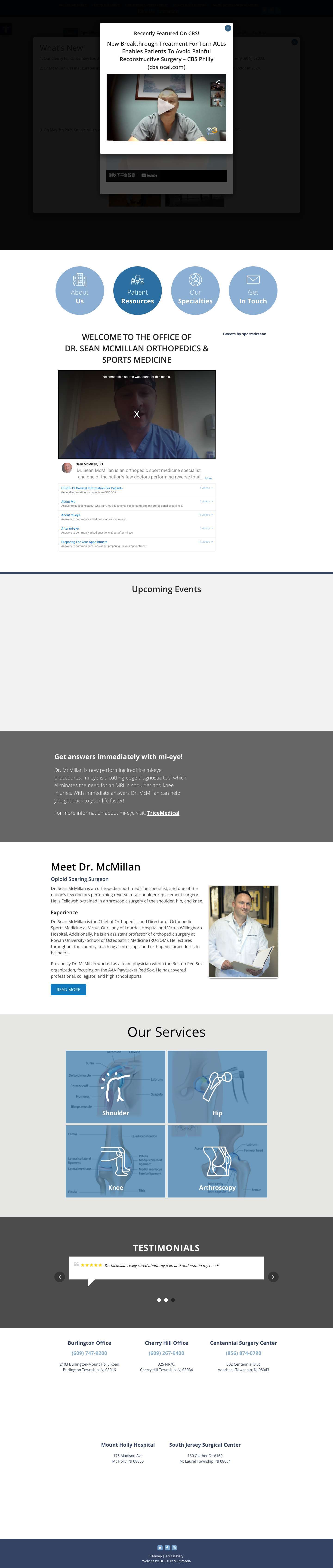 Orthopedics & Sports Medicine in New Jersey | Dr. Sean Mcmillan Orthopedics & Sports MedicineAccessibility ToolsIncrease TextDecrease TextGrayscaleHigh ContrastNegative ContrastLight BackgroundLinks UnderlineReadable FontReset - Full Screenshot