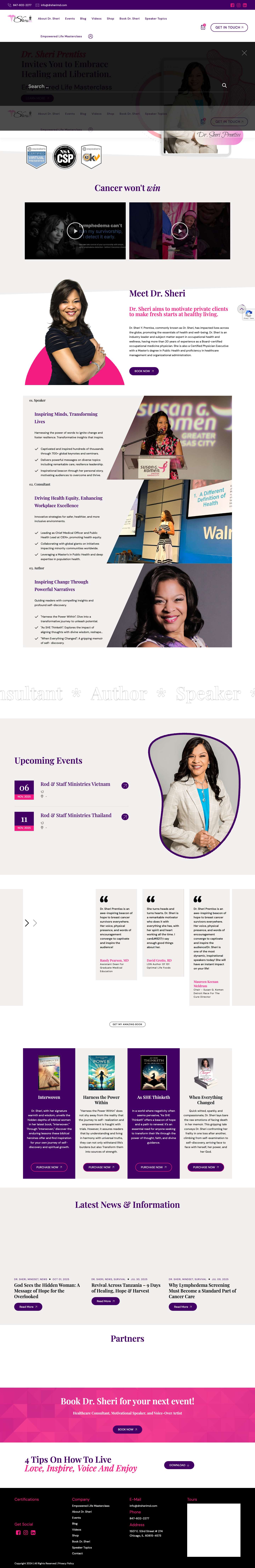 Home - Dr Sheri MD - Full Screenshot