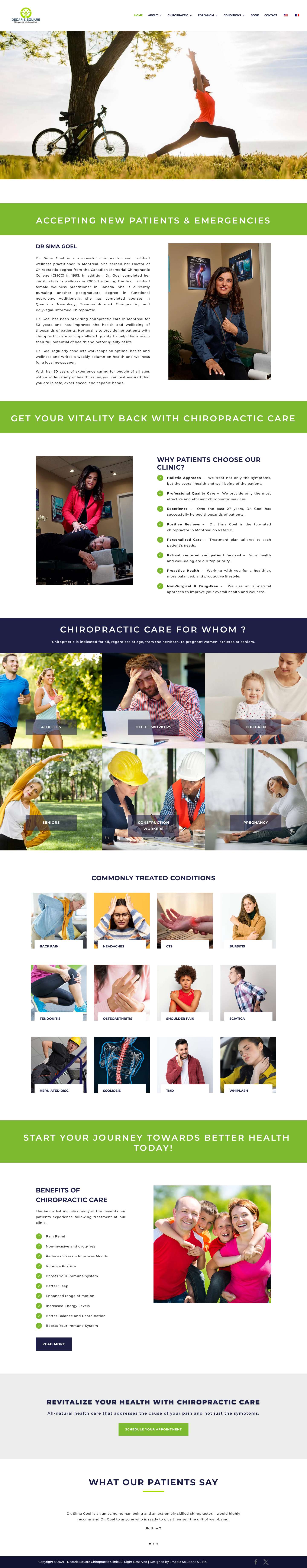 Home - Dr Sima Goel - Full Screenshot