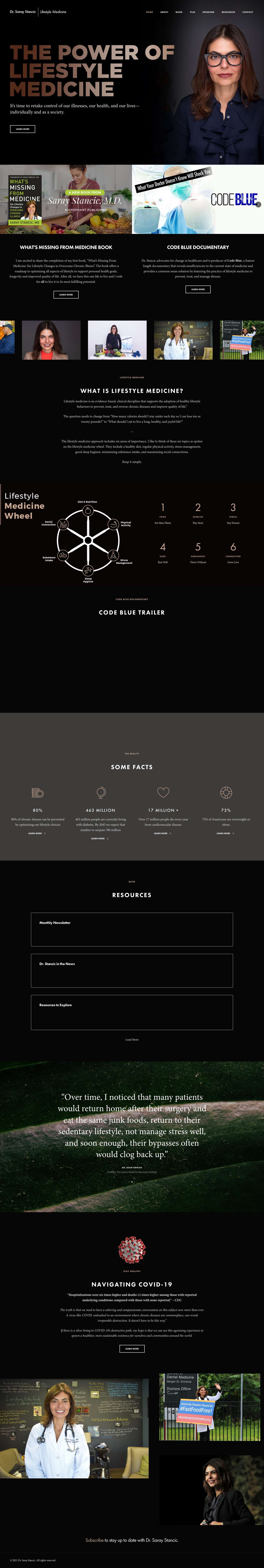 Dr. Saray Stancic – The Power of Lifestyle Medicine - Full Screenshot