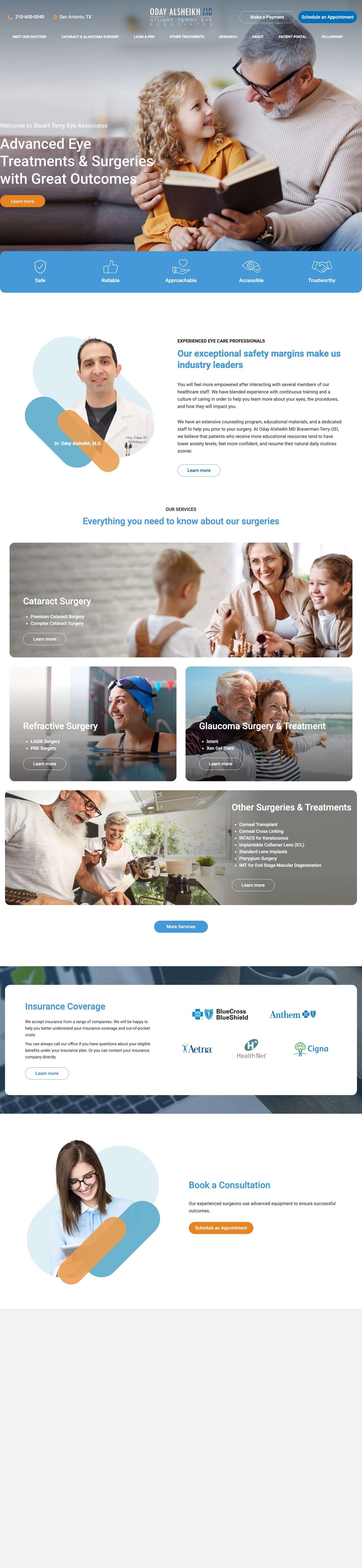 San Antonio's Best Ophthalmologist & Eye Associates | Oday Alsheikh M.D. - Full Screenshot