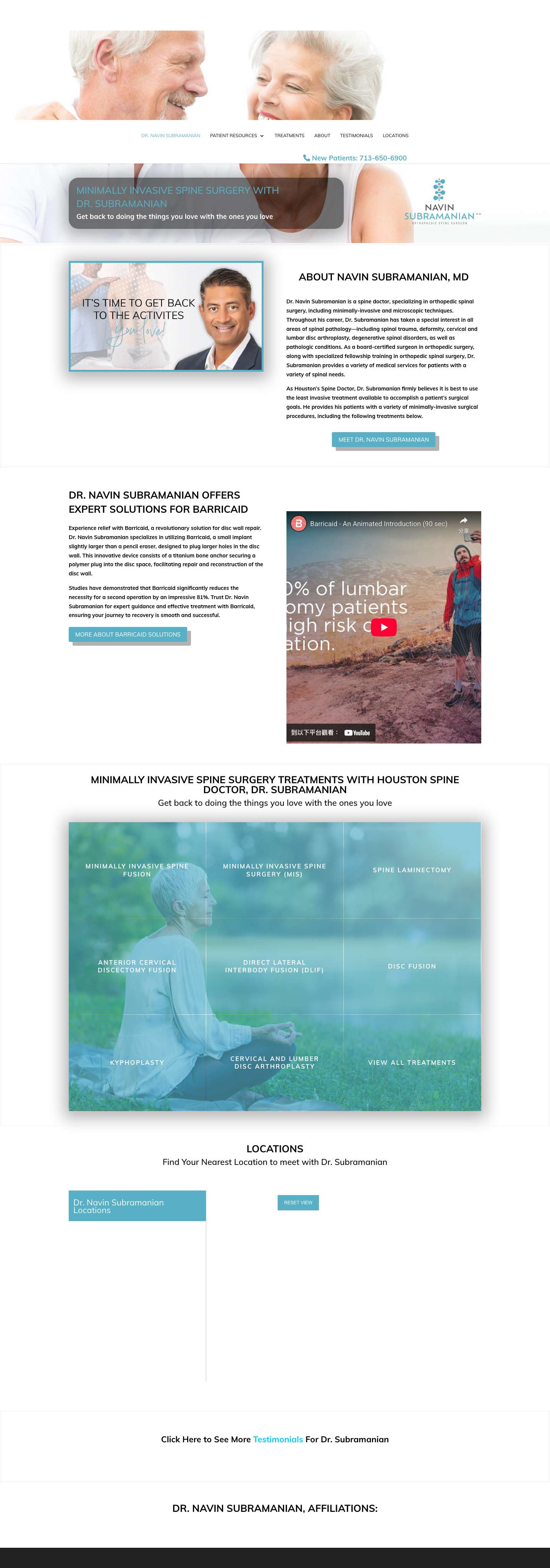 Dr. Navin Subramanian - Full Screenshot