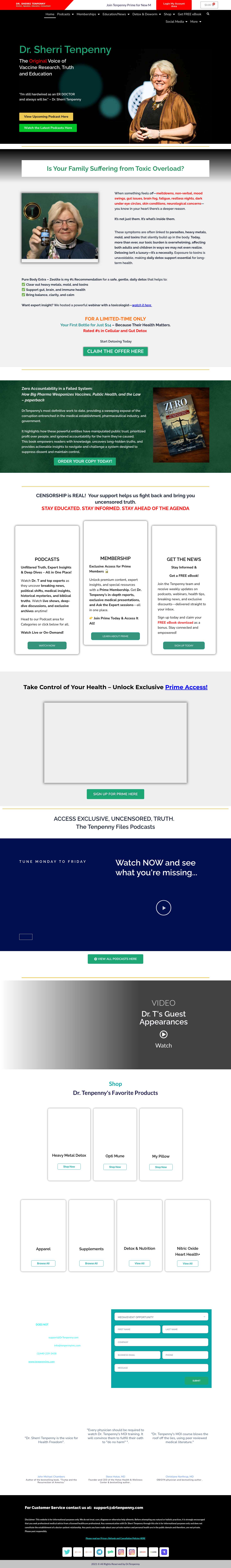 Dr. Tenpenny – Health and World Issues with Dr T - Full Screenshot