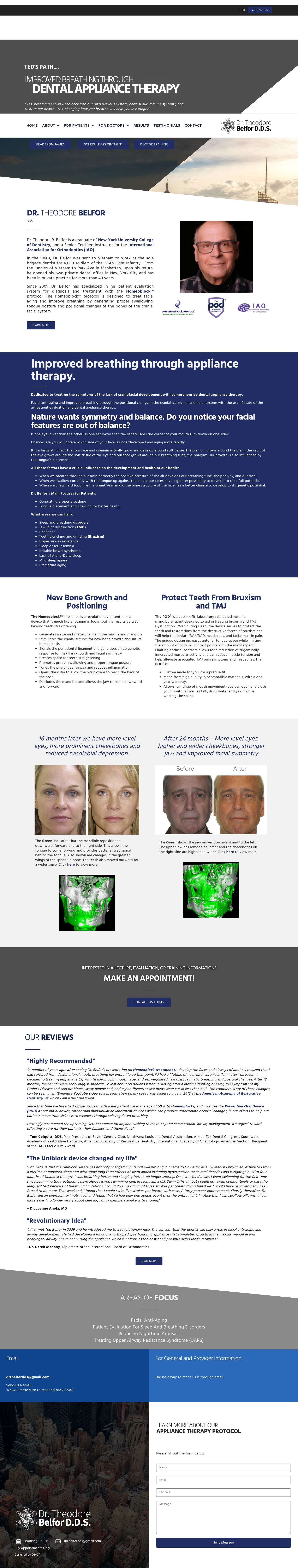 Face and Airway Development, Dr. Theodore Belfor, DDSFace and Airway Development, Dr. Theodore Belfor, DDS - Full Screenshot