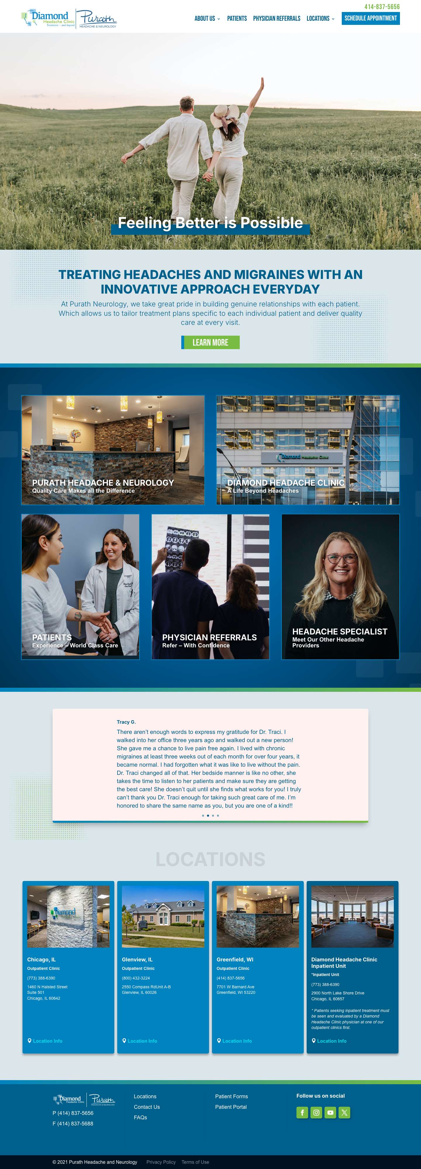 Purath Headache and Neurology - World leading headache care. - Full Screenshot