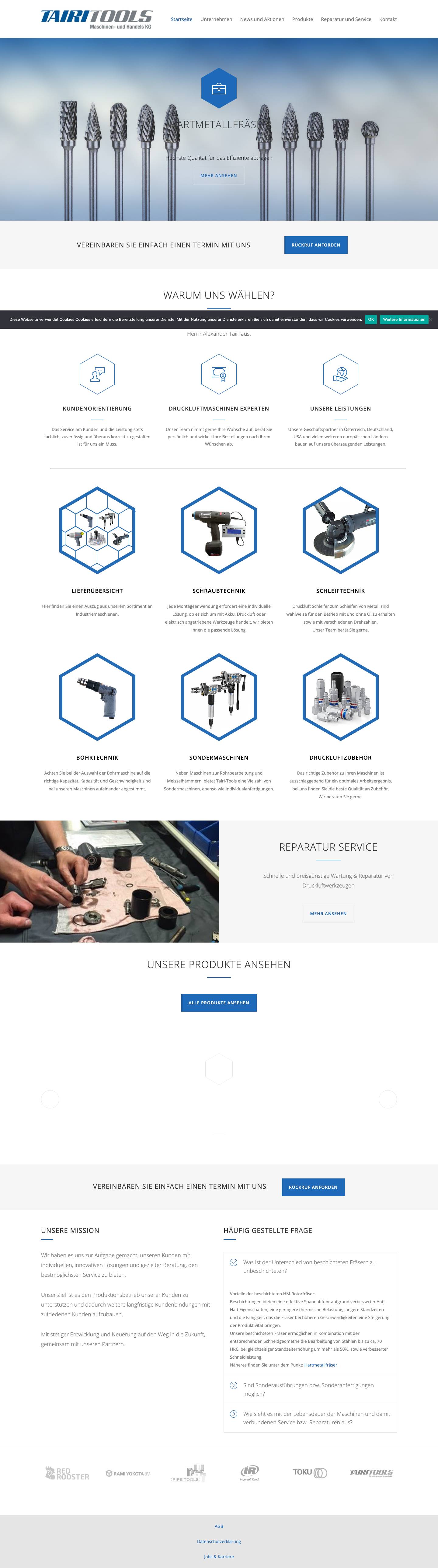 Druckluft Experten - Tairi Tools - Full Screenshot