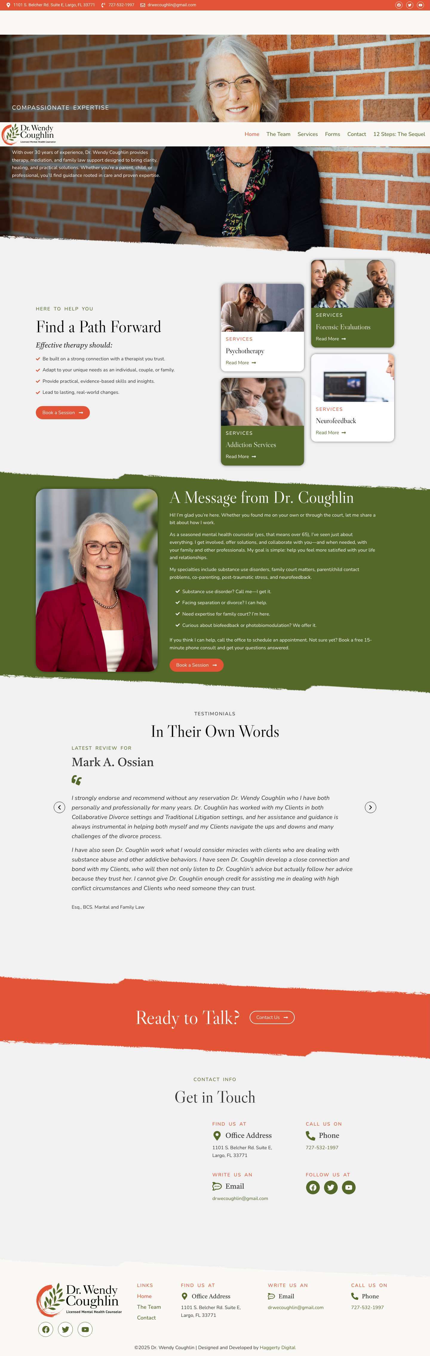 Dr. Wendy Coughlin - Full Screenshot