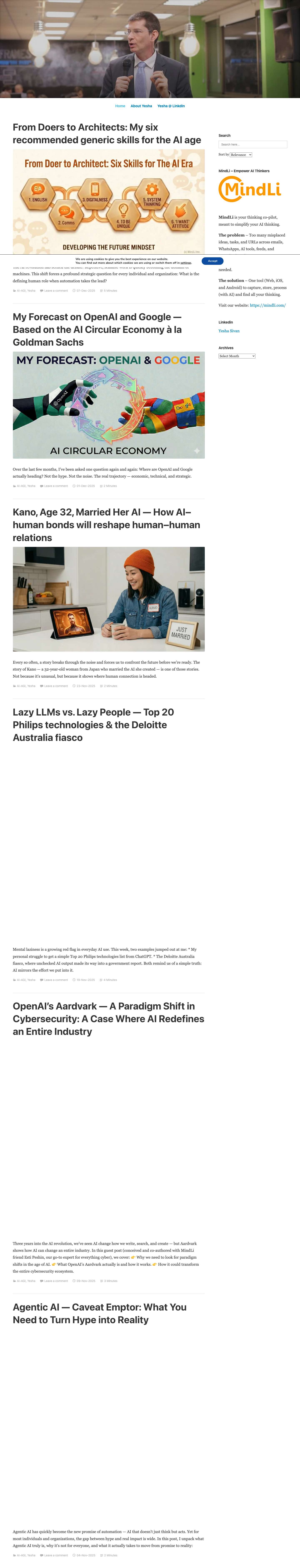 Dr Yesha / Prof Yesha • Empower AI Thinkers - Full Screenshot