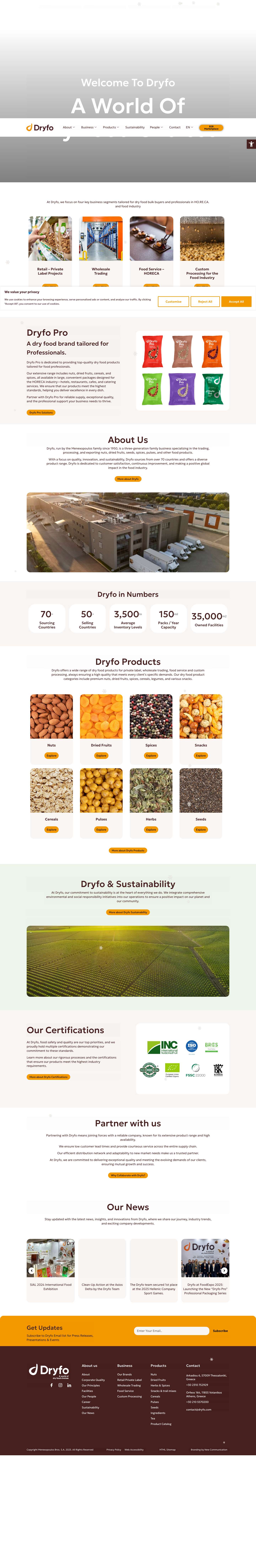 Premium Nuts & Dried Fruits | Dryfo MenexopoulosAccessibility ToolsIncrease TextDecrease TextGrayscaleHigh ContrastNegative ContrastLight BackgroundLinks UnderlineReadable FontReset - Full Screenshot