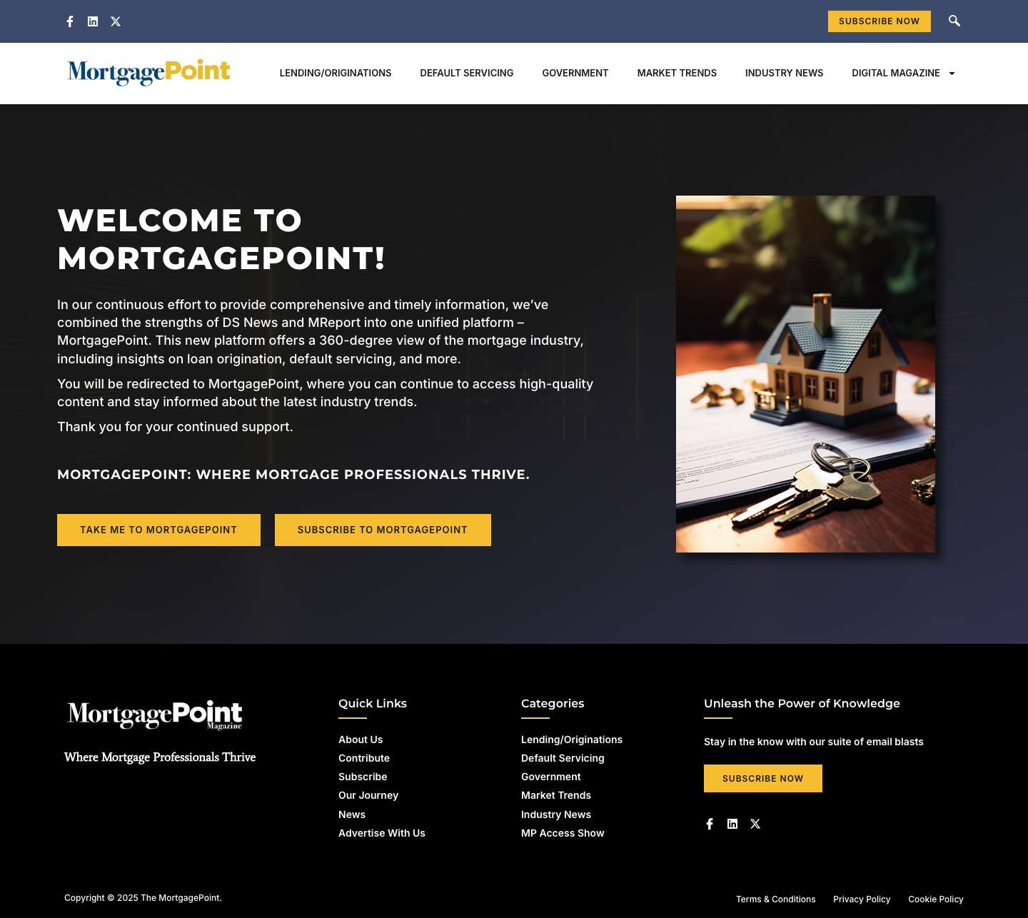 Welcome - The MortgagePoint - Full Screenshot
