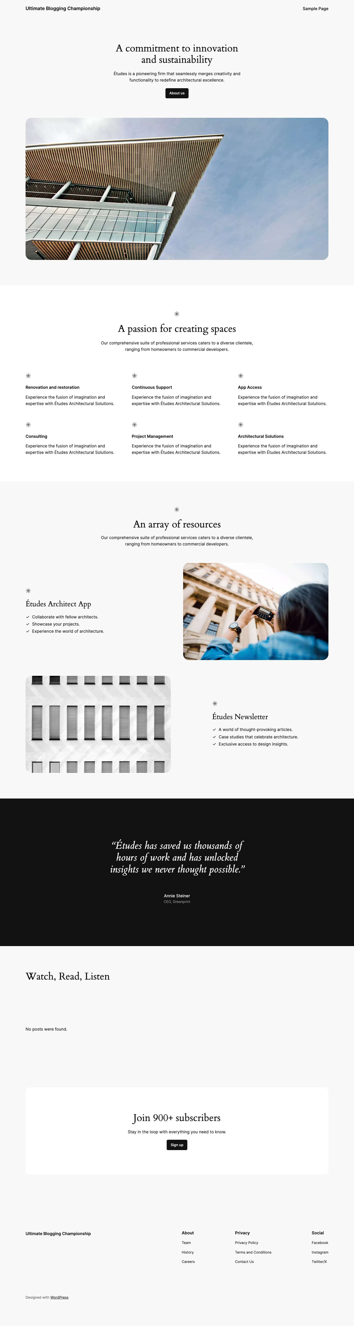 Ultimate Blogging Championship - Full Screenshot