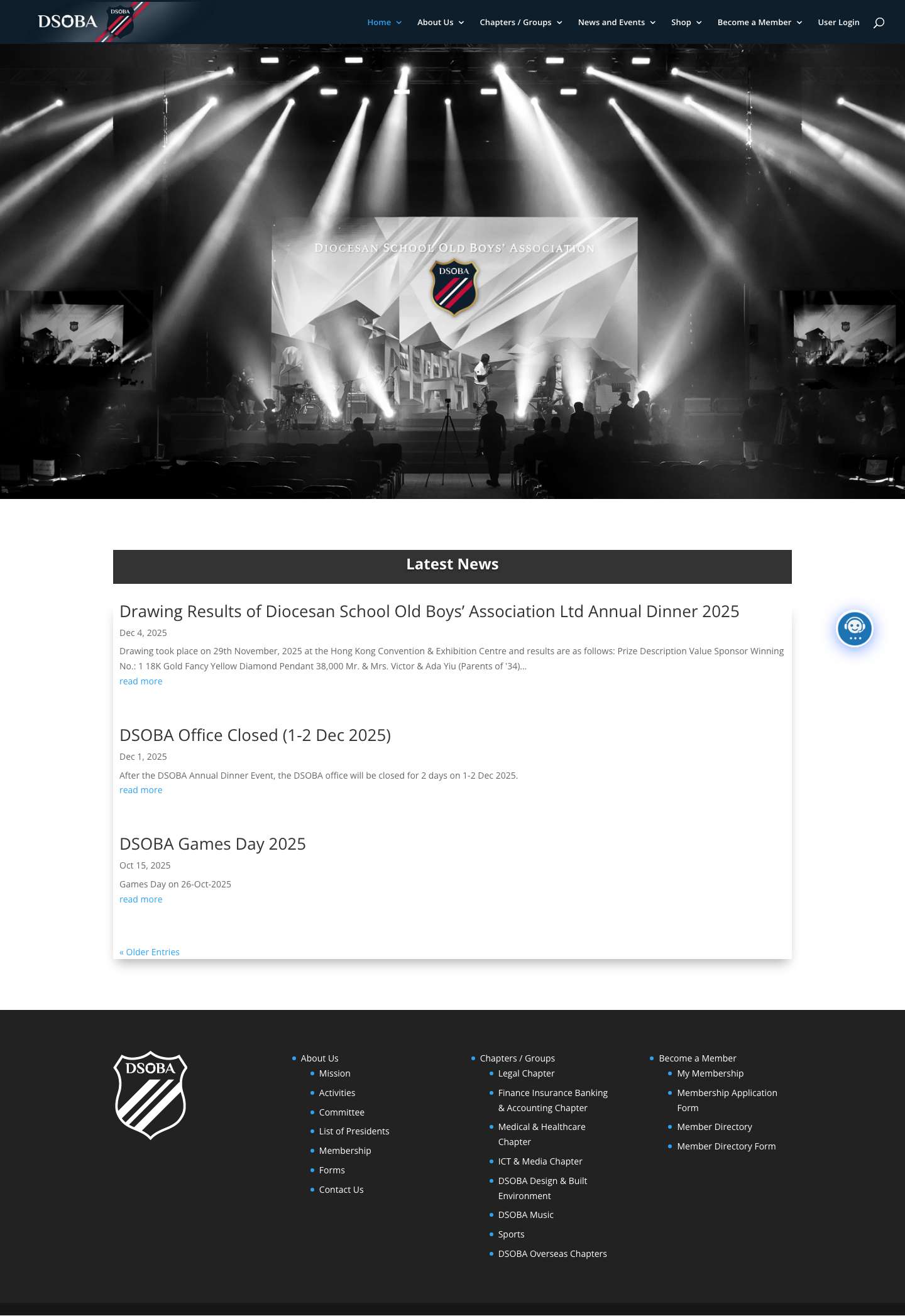 DSOBA | Diocesan School Old Boys' Association Members Portal - Full Screenshot
