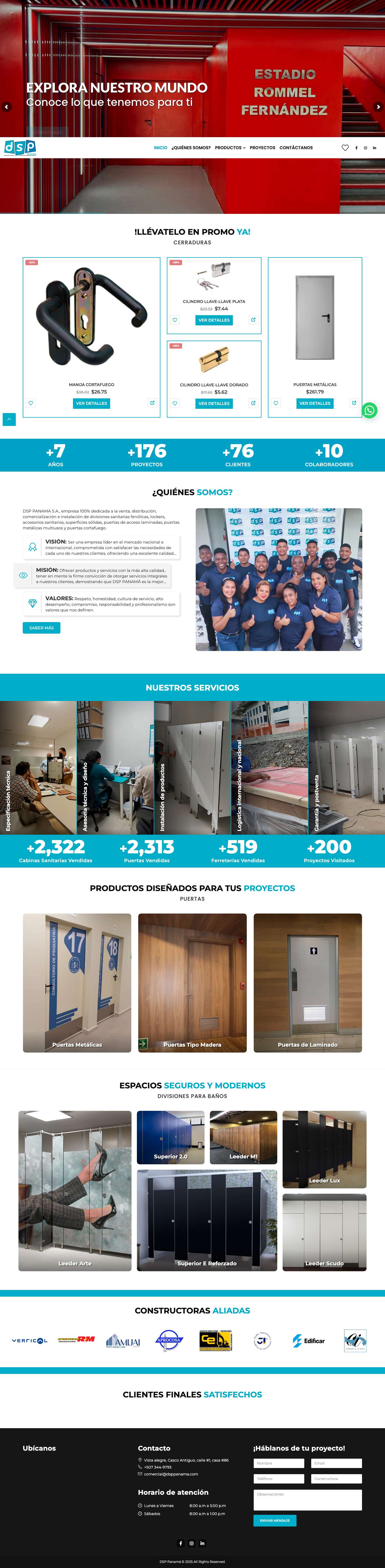 Inicio - DSP PanamáWhatsApp - Full Screenshot