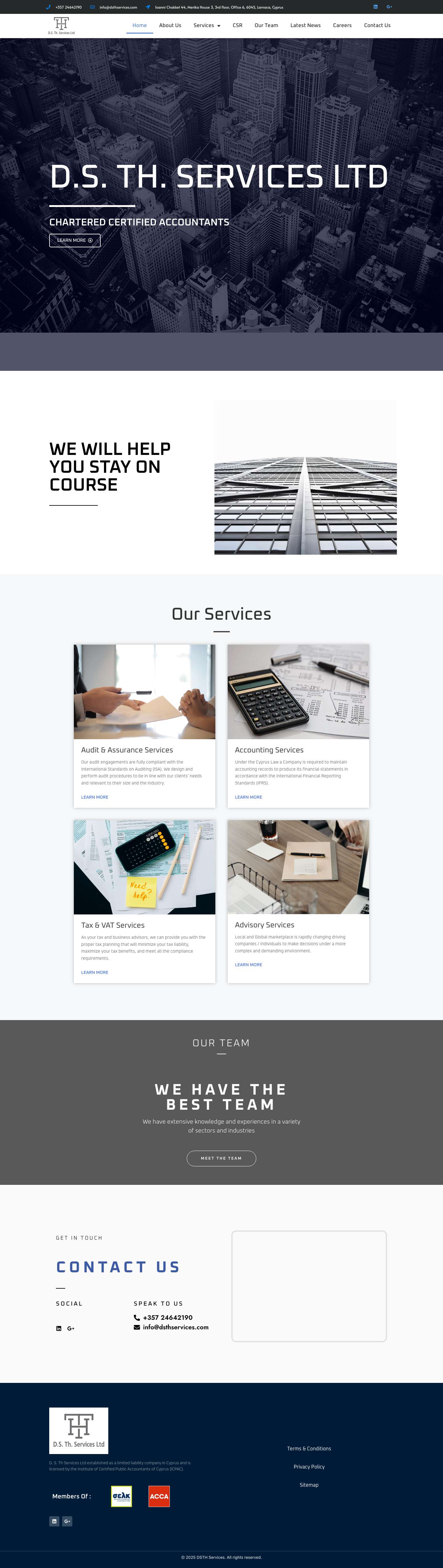 DSTH Services – Official site - Full Screenshot