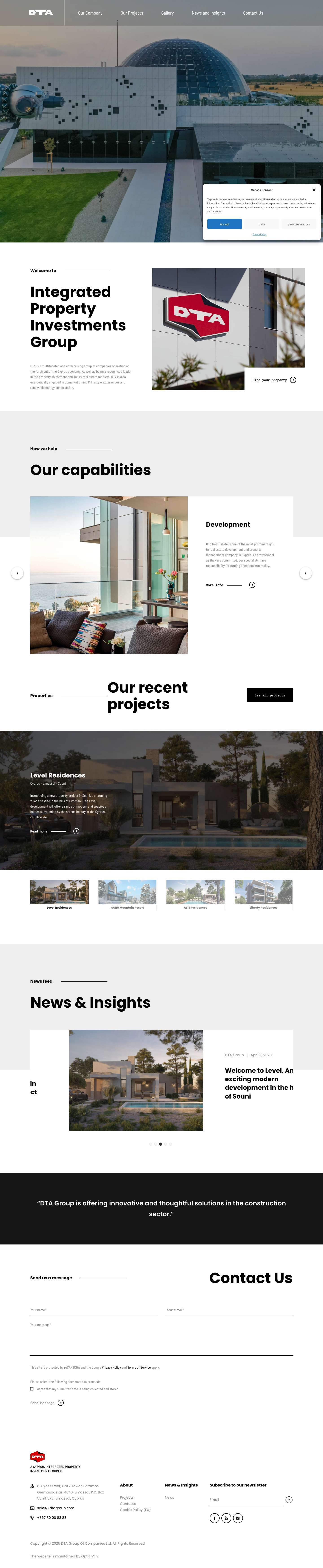 DTA Group – Developing What Matters to You - Full Screenshot