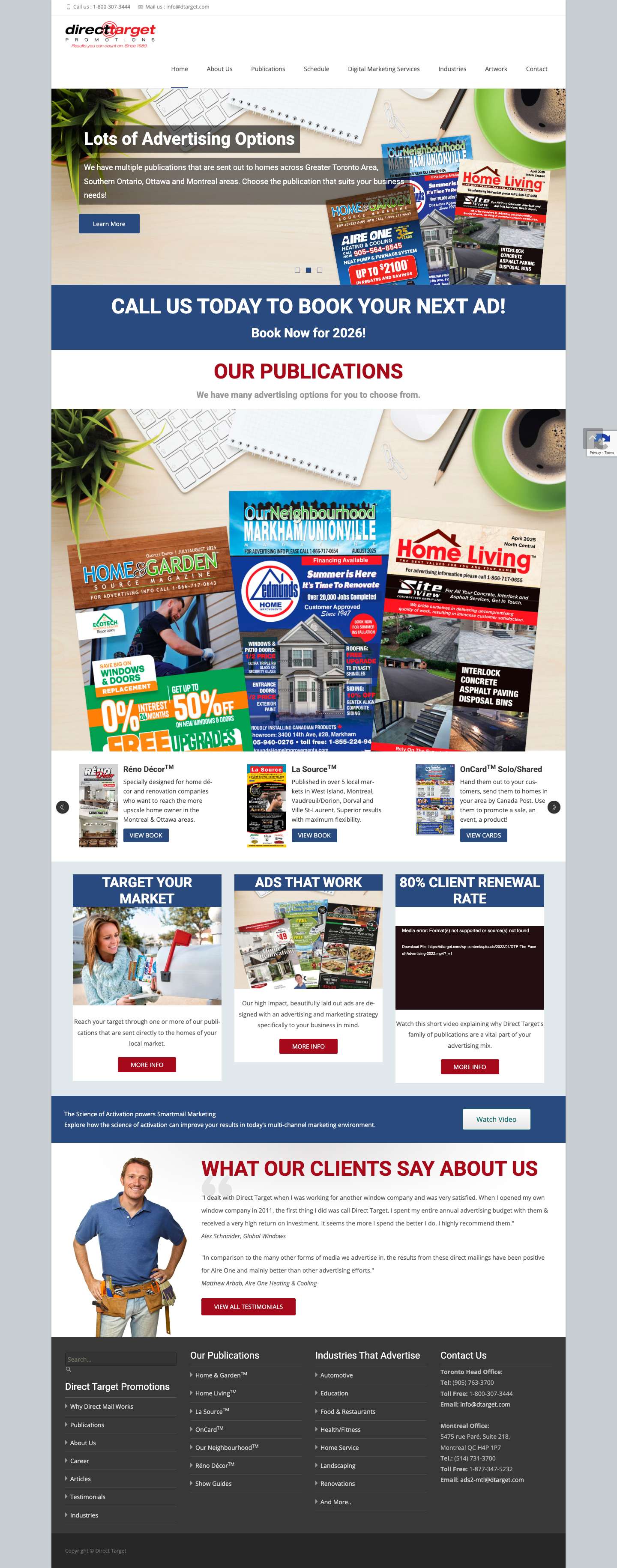 Home - Direct Target - Full Screenshot