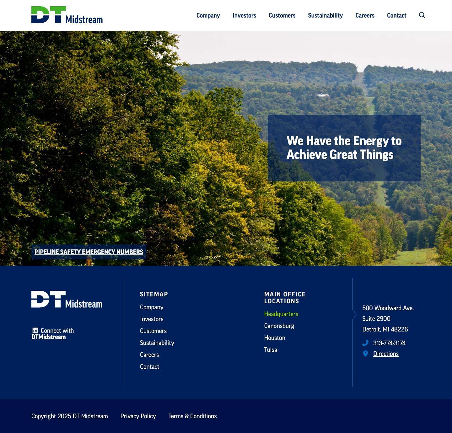 Home - DT Midstream : DT Midstream - Full Screenshot
