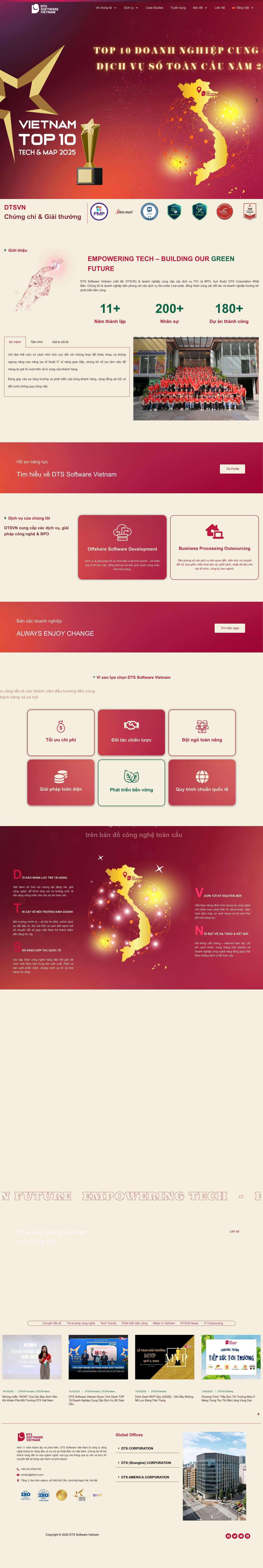 Trang chủ - DTS Software Vietnam - Full Screenshot