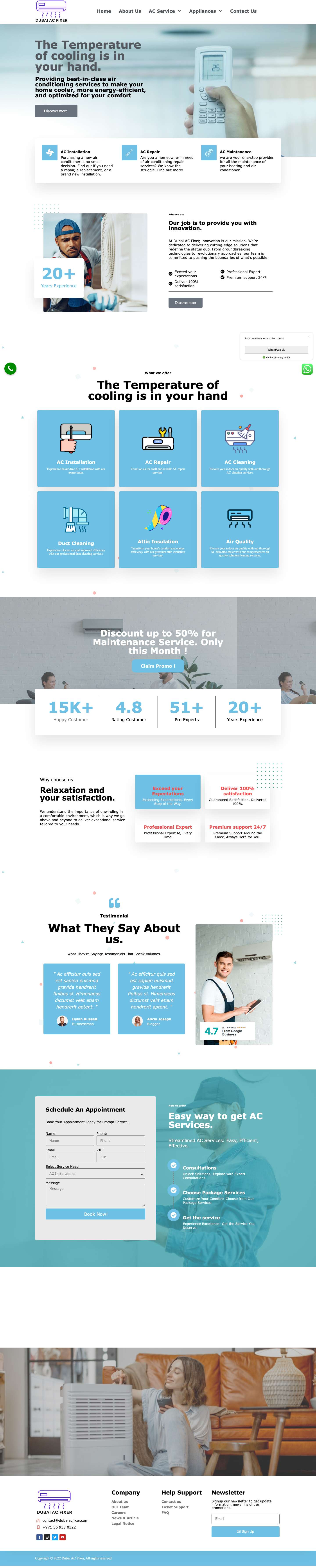 Dubai AC Fixer – Best Appliances Service - Full Screenshot