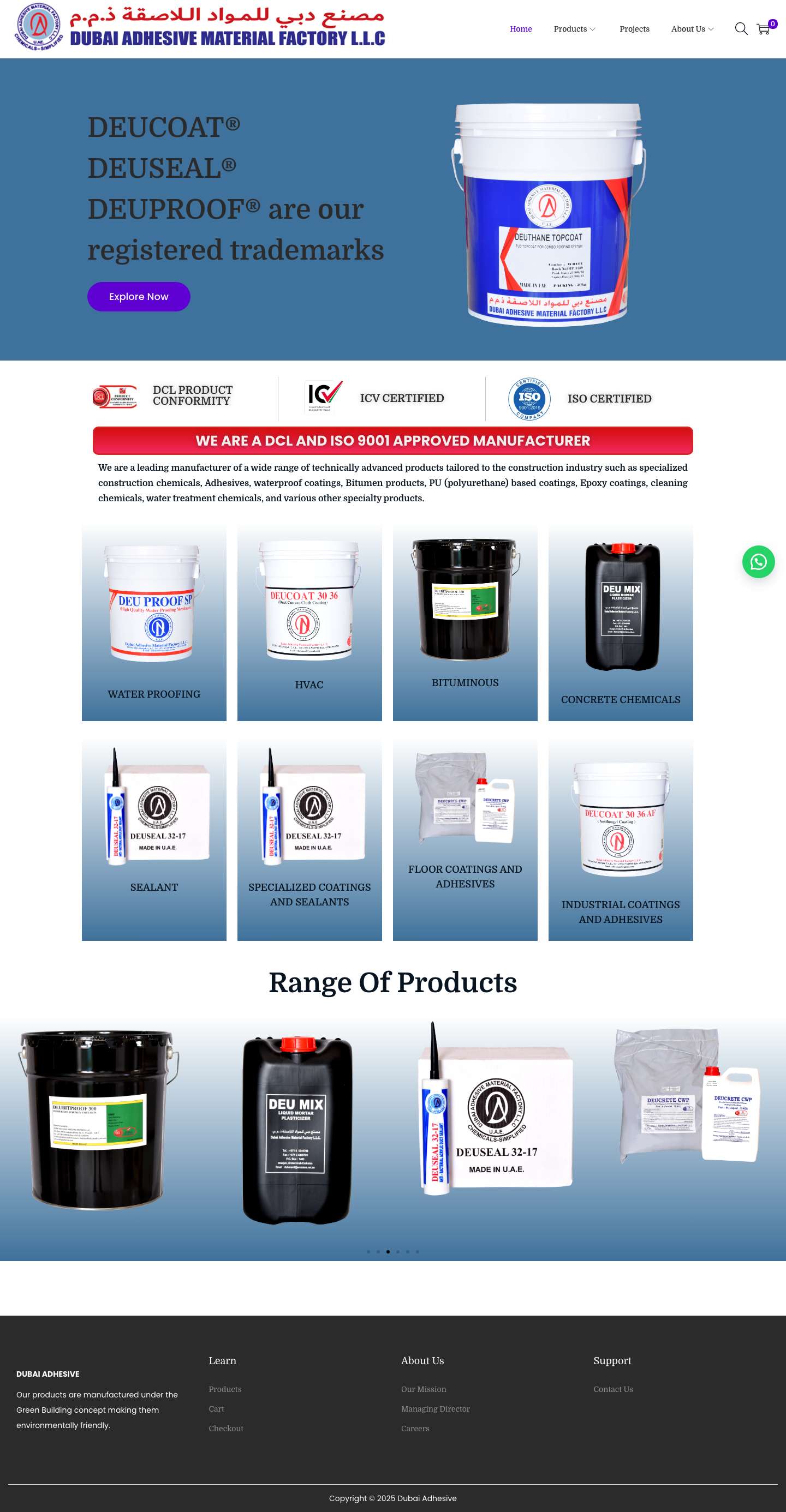 Dubai Adhesive - Full Screenshot