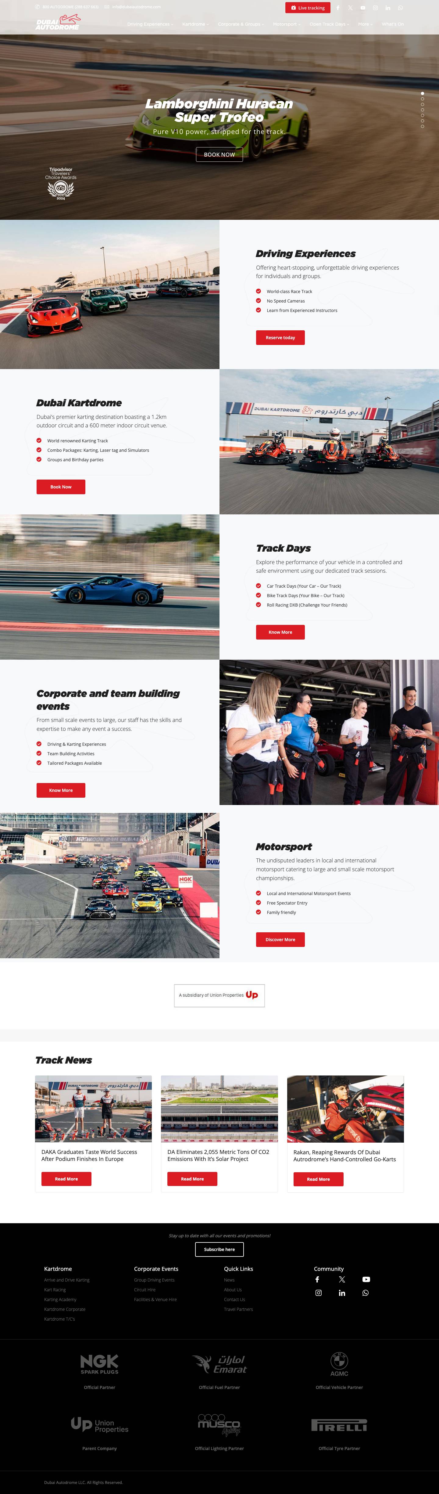 Dubai Autodrome – The home of motorsport and entertainment in the UAE. - Full Screenshot