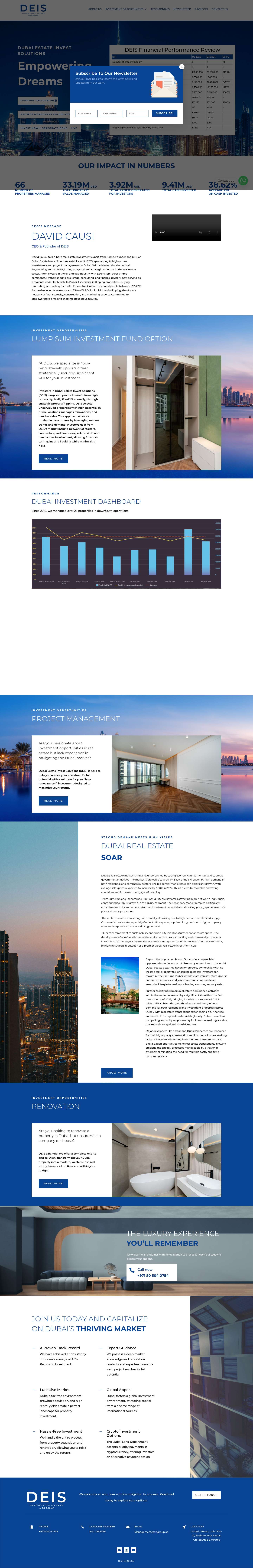 Home - DUBAI ESTATE INVEST SOLUTIONS - Full Screenshot