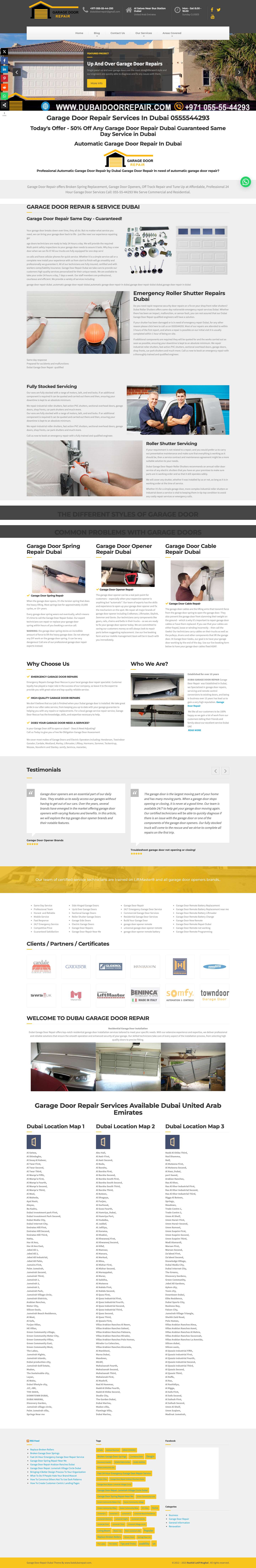 Garage Door Repair - Garage Door Repair Dubai 0555544293Joinchat - Full Screenshot