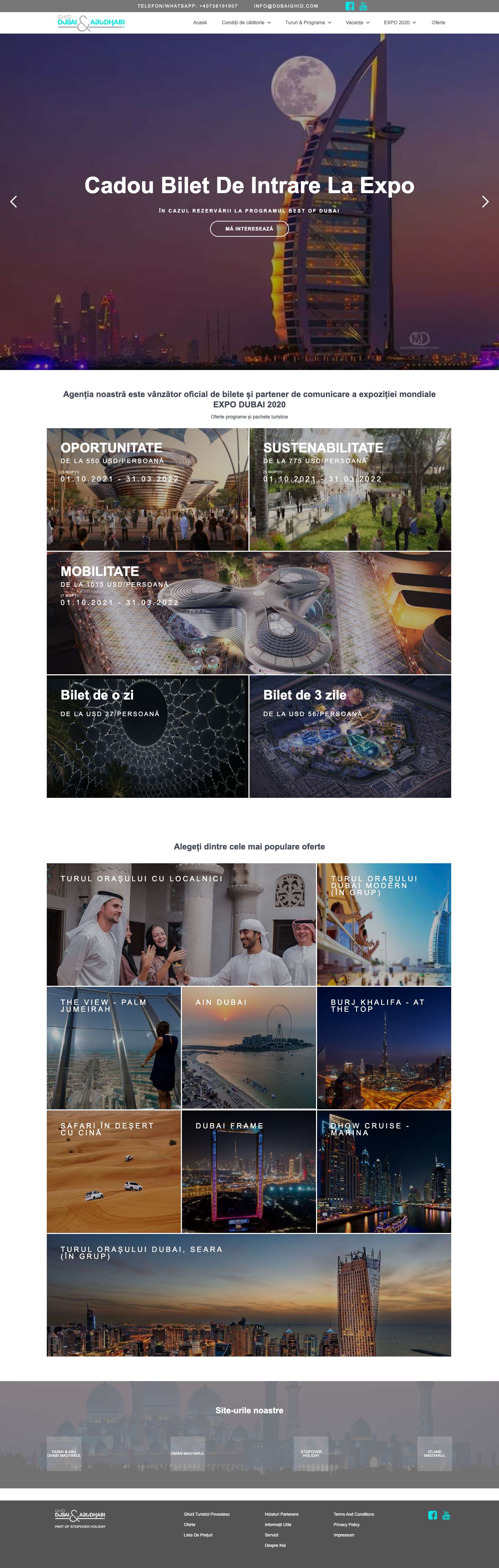 Ghid in Dubai & Abu Dhabi | În Emiratele suntem acasă! - Full Screenshot