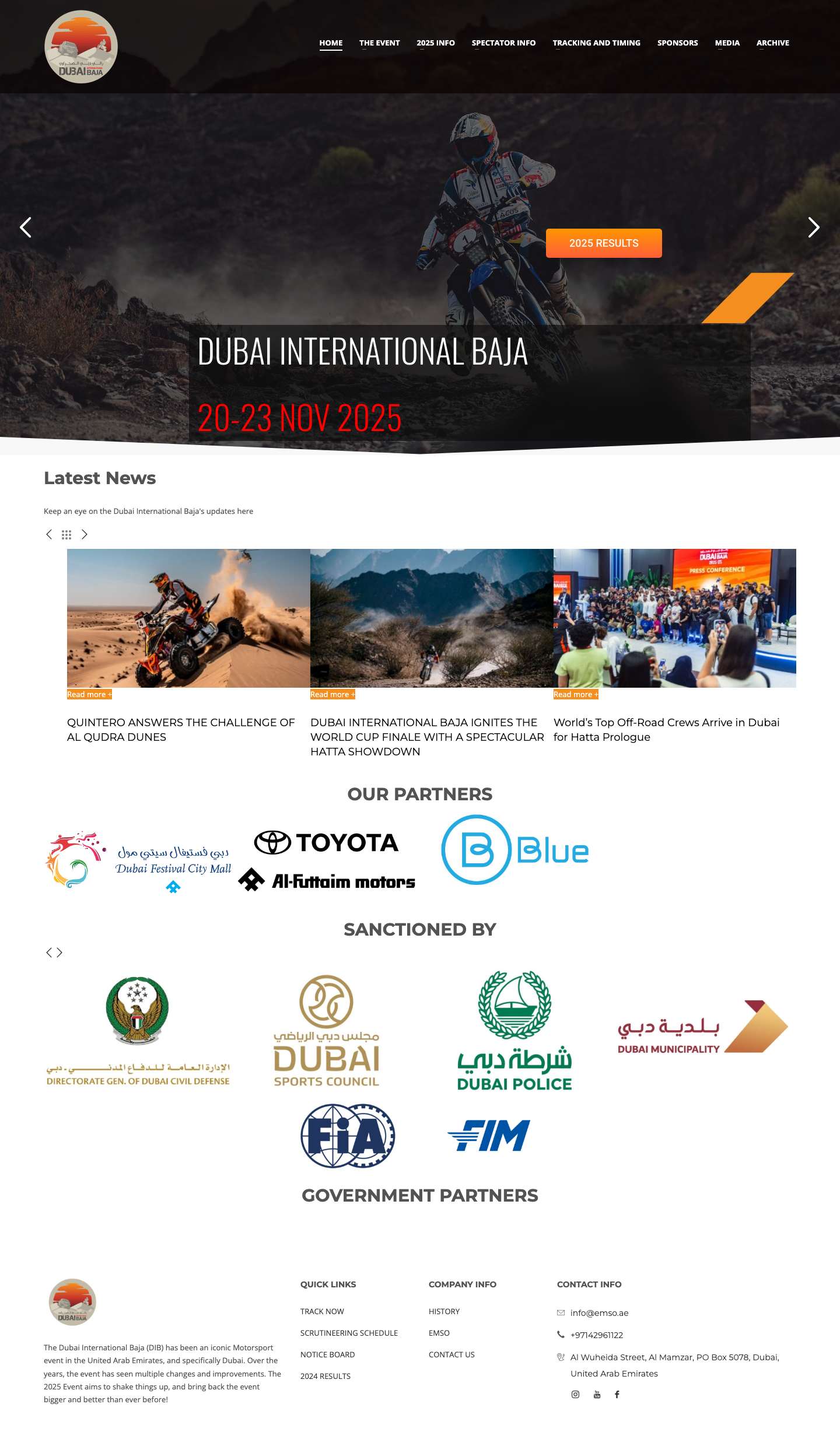 Dubai International Baja - Full Screenshot