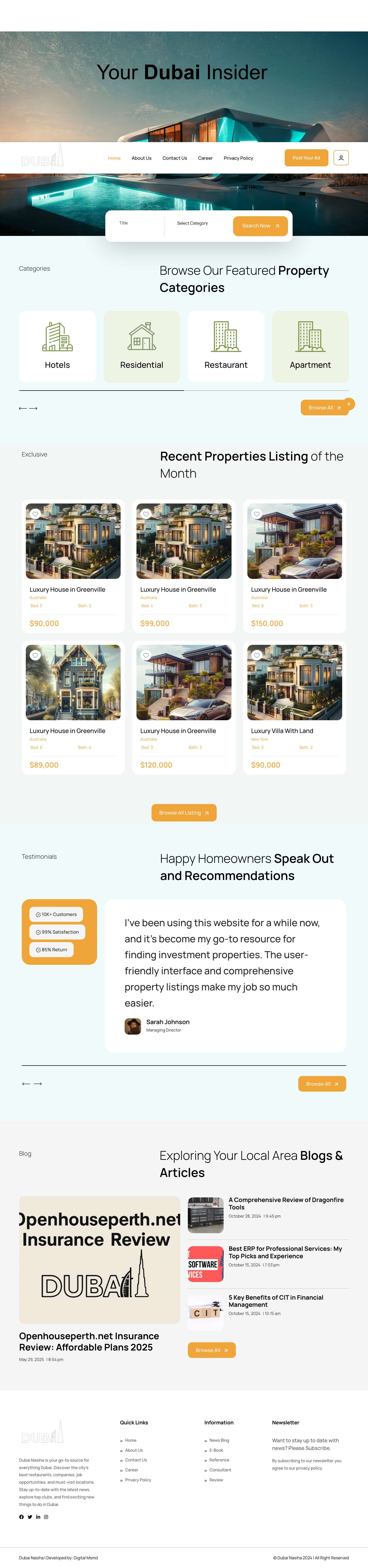 Dubai Nasiha: Your Dubai Insider - Full Screenshot