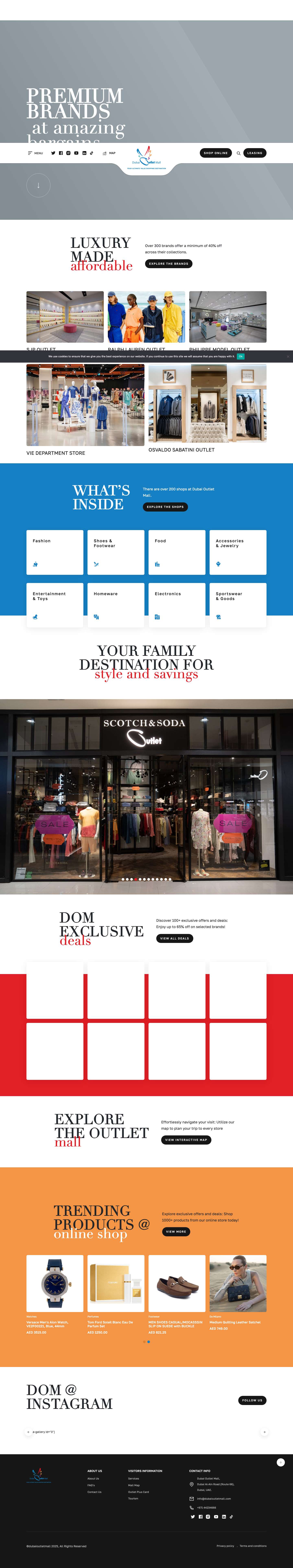 Dubai Outlet Mall – Premium brands at amazing bargains - Full Screenshot