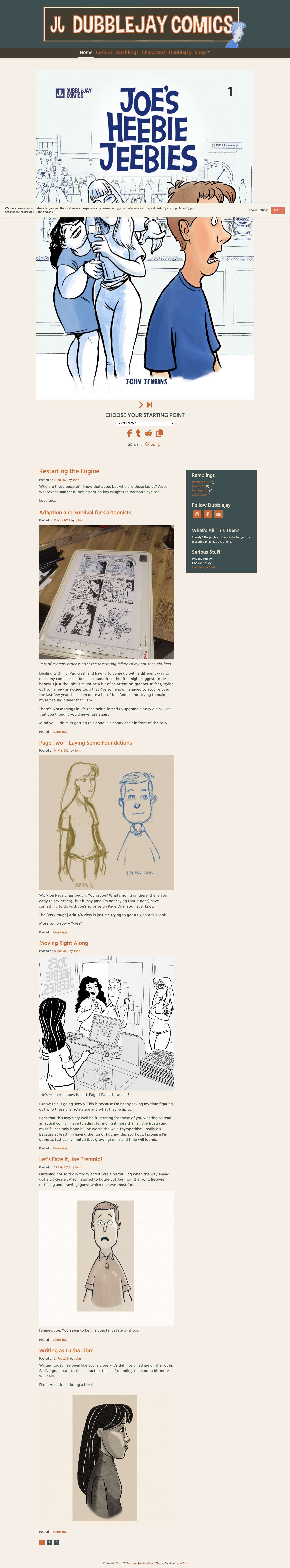 Dubblejay Comics – The jumbled comics discharge of a flickering imagination. Online. - Full Screenshot