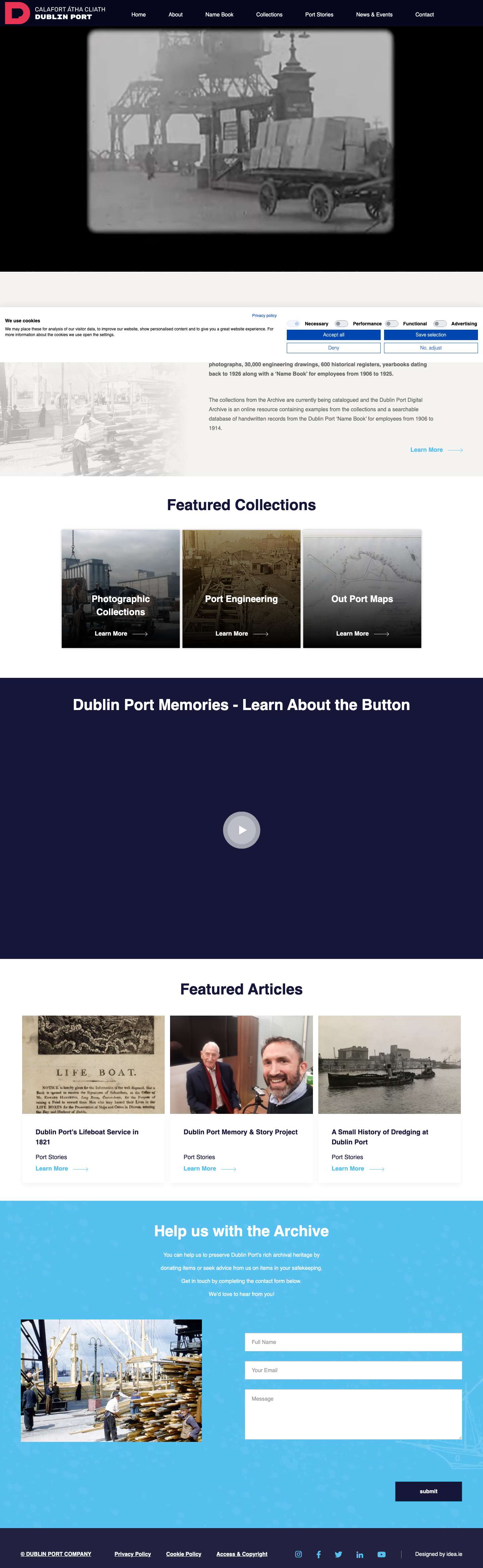 Dublin Port Archive - Full Screenshot