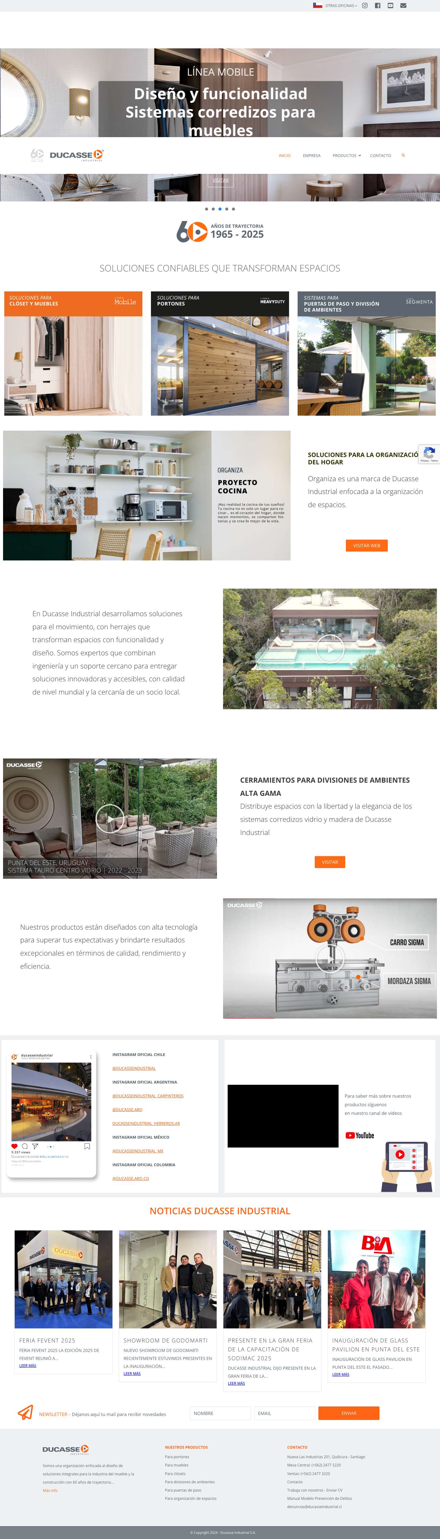 Ducasse Industrial S.A. - Full Screenshot