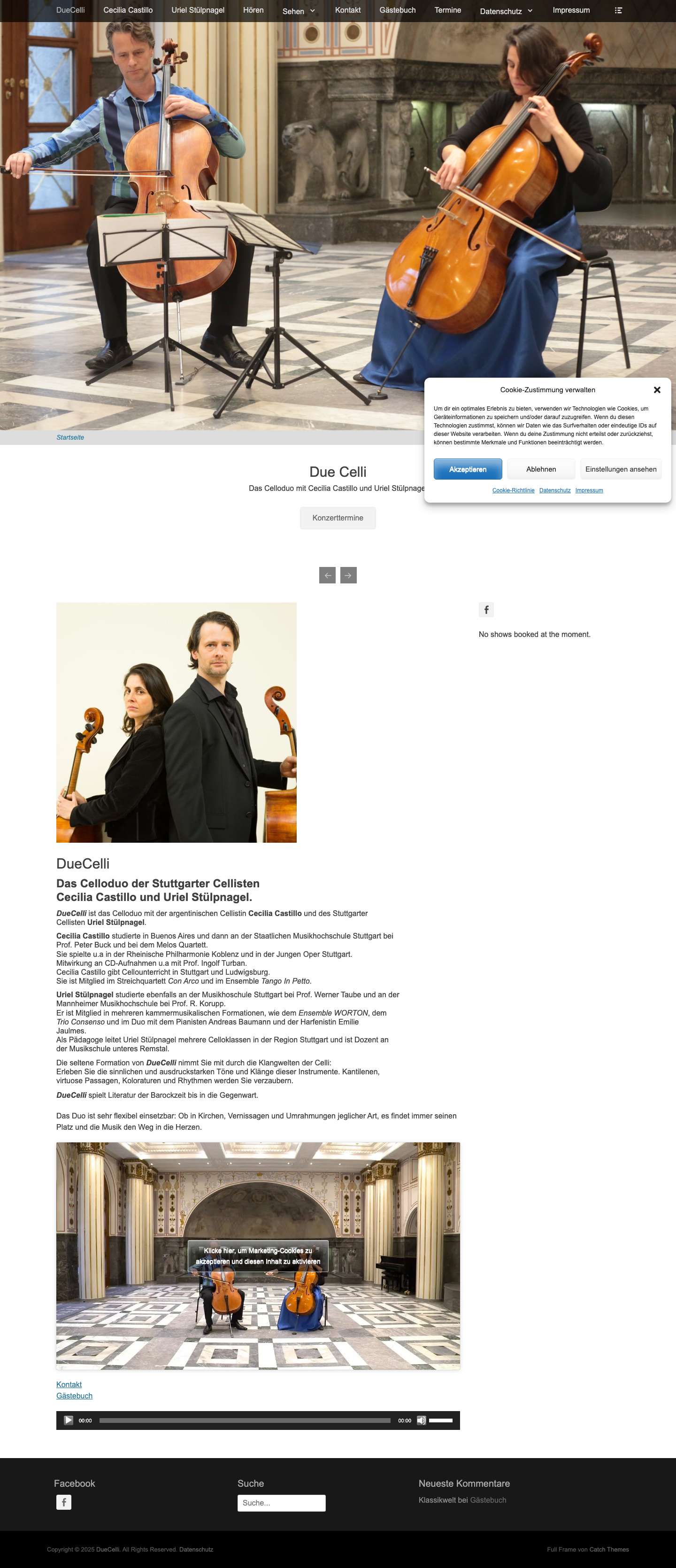 DueCelli – Das Celloduo mit Cecilia Castillo und Uriel Stülpnagel - Full Screenshot