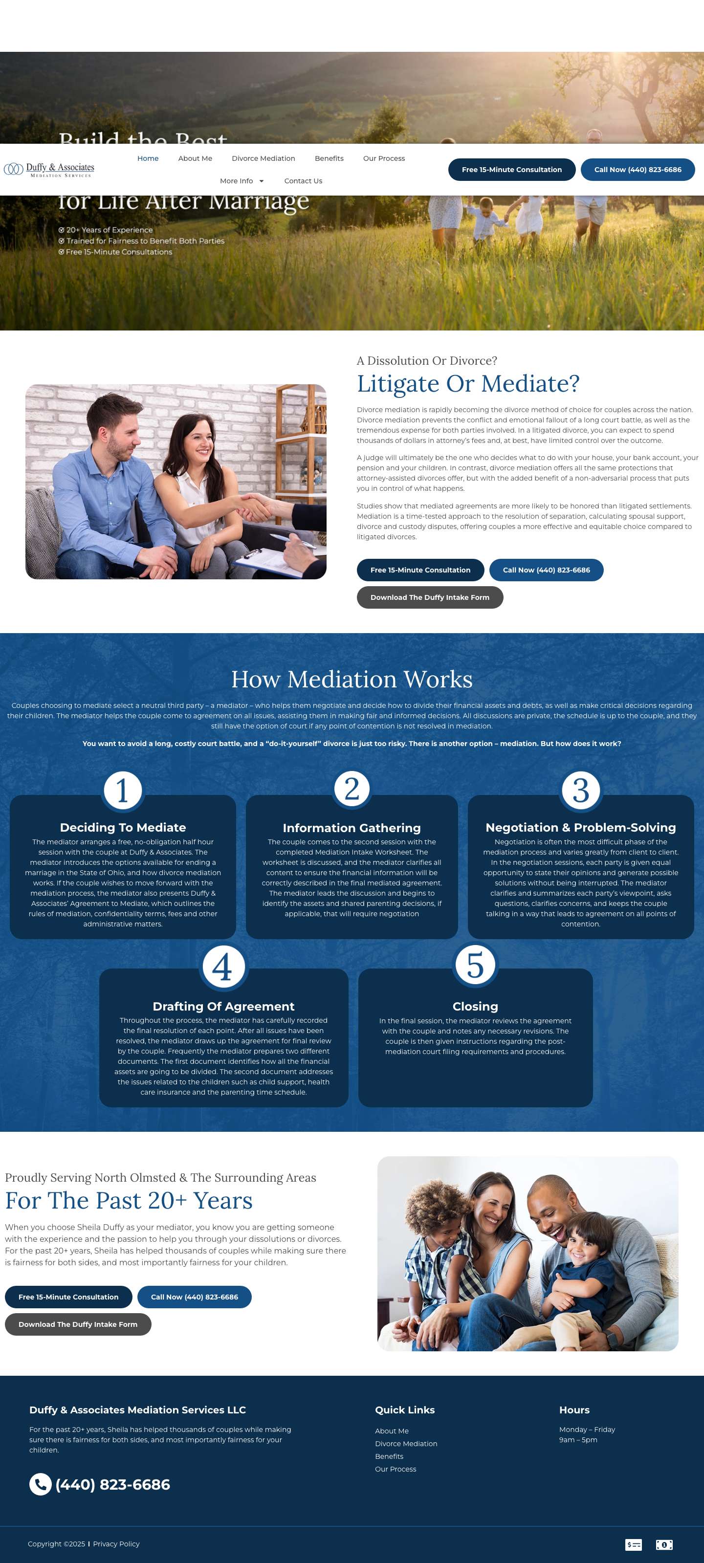 Duffy & Associates Mediation Services LLC - Full Screenshot