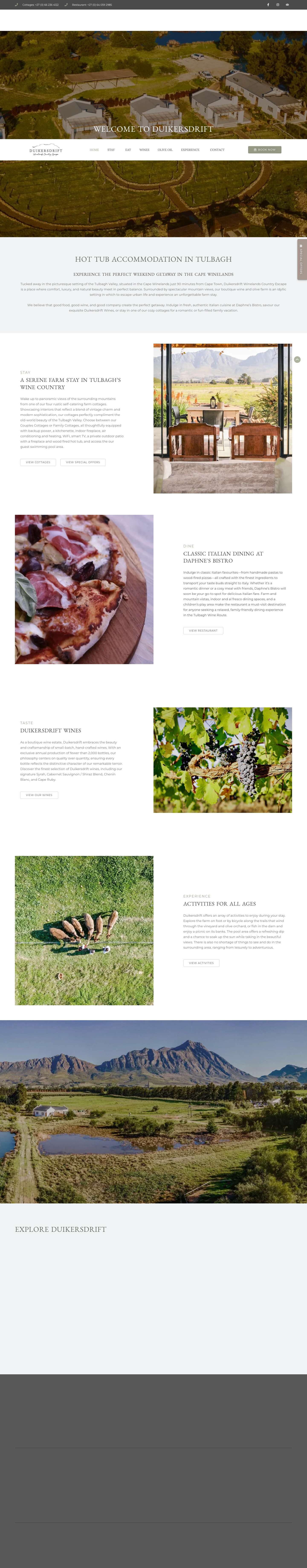 Farm Stay In Tulbagh | Duikersdrift Winelands Country Escape - Full Screenshot