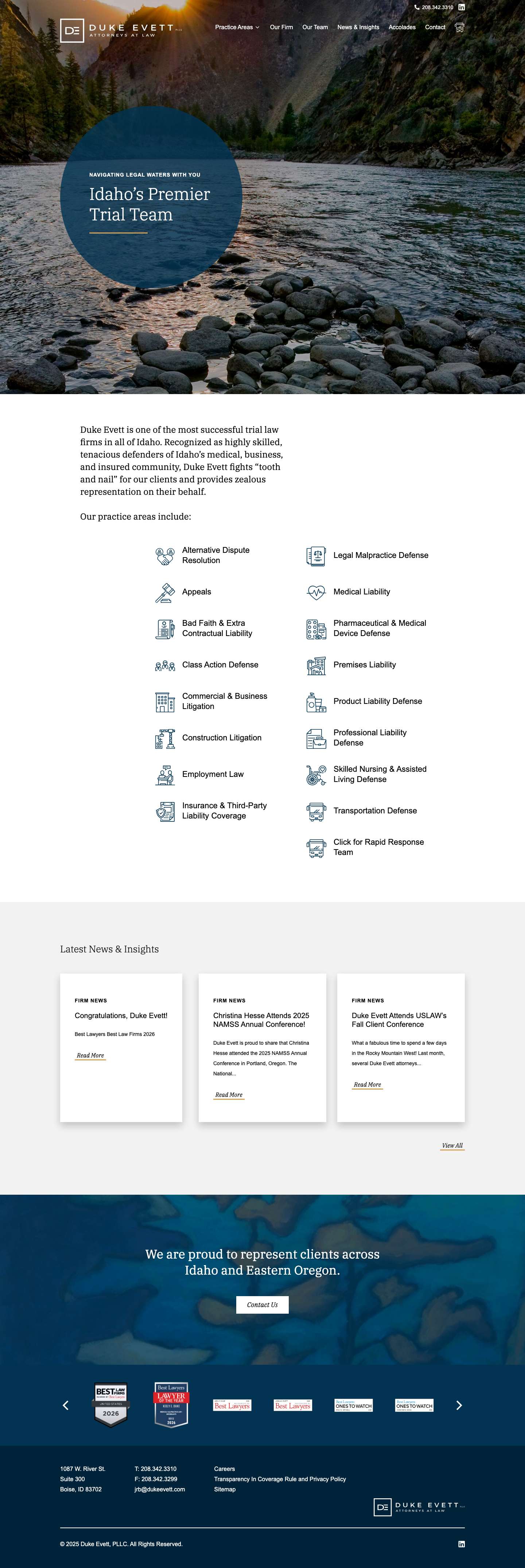 Duke Evett, PLLC – Attorneys at LawDuke Evett PLLCDuke Evett PLLC - Full Screenshot