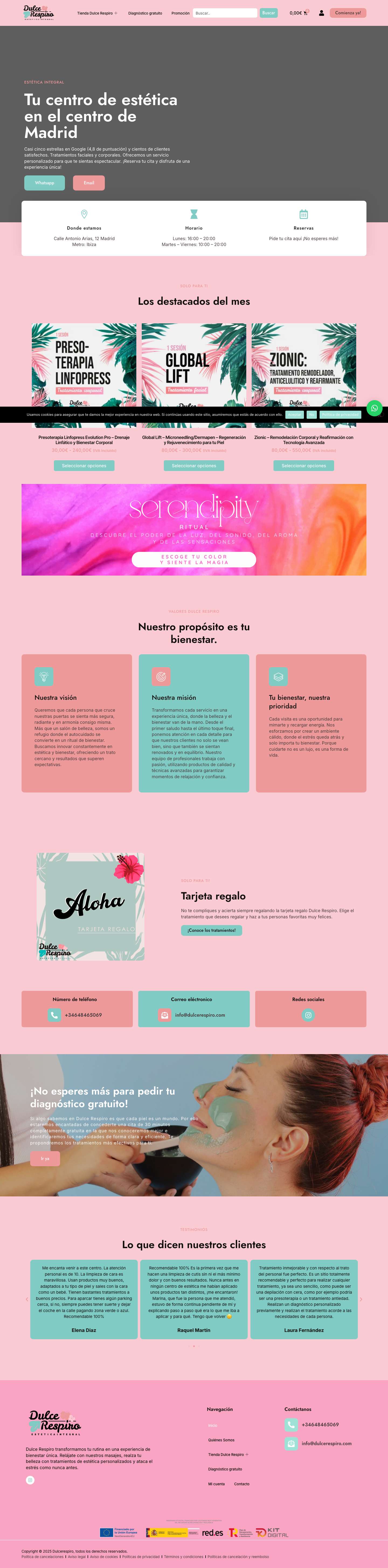 Inicio - Dulce respiro - Full Screenshot