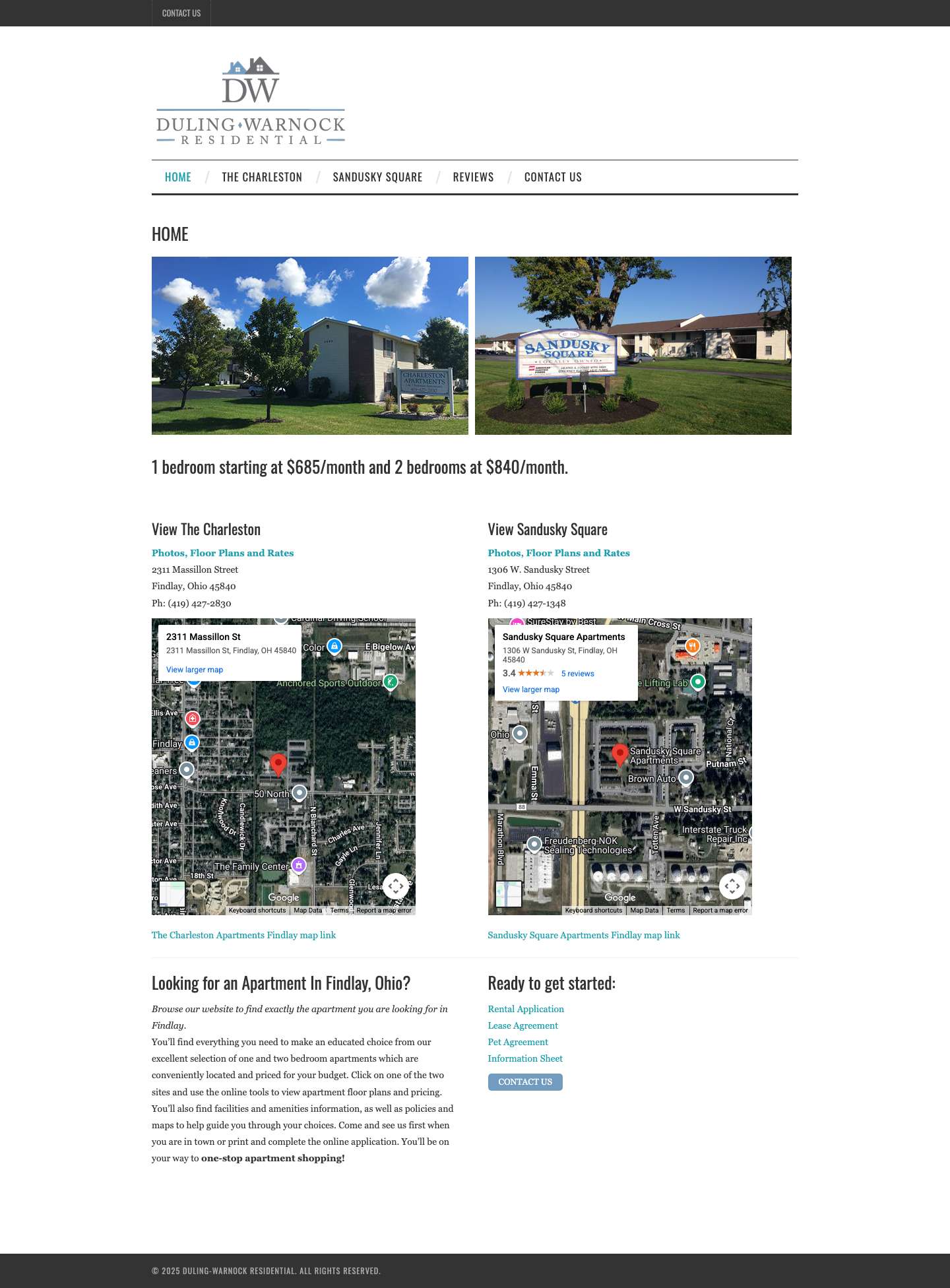 Home - Duling-Warnock Residential - Full Screenshot