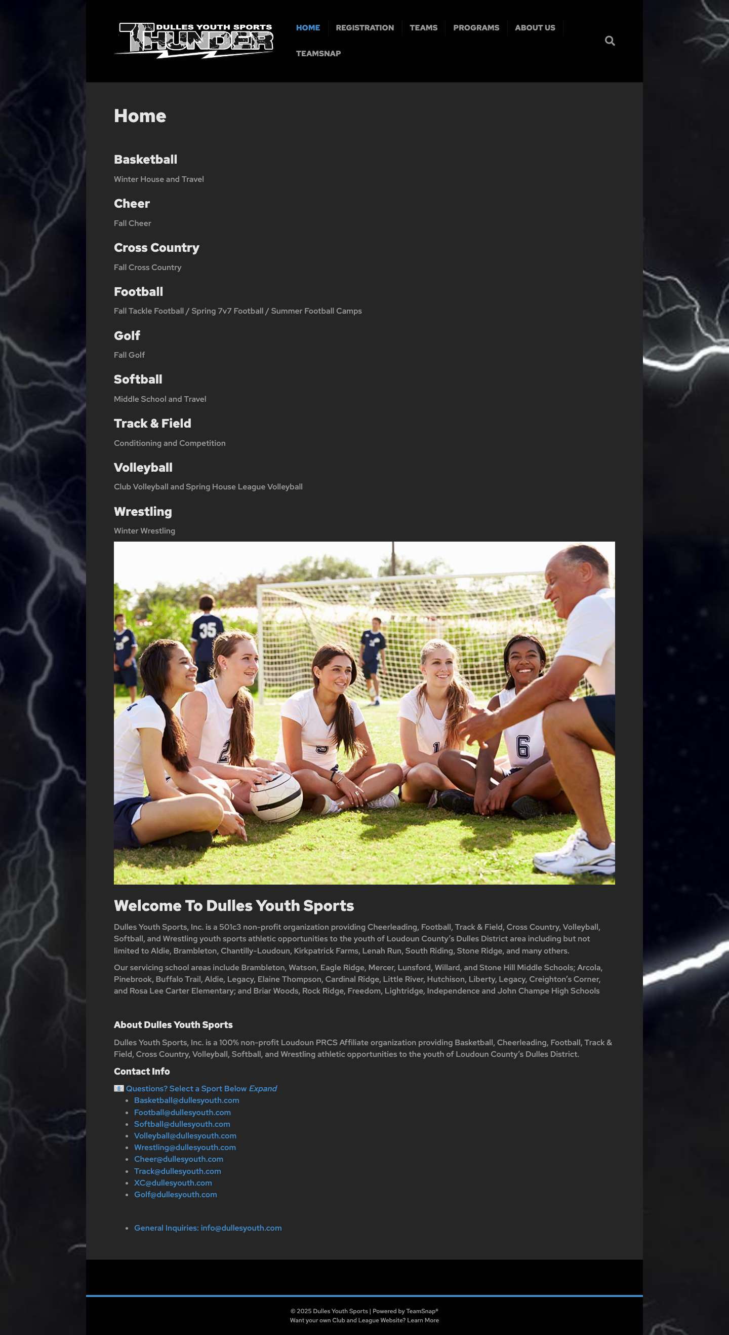 Dulles Youth Sports - Full Screenshot