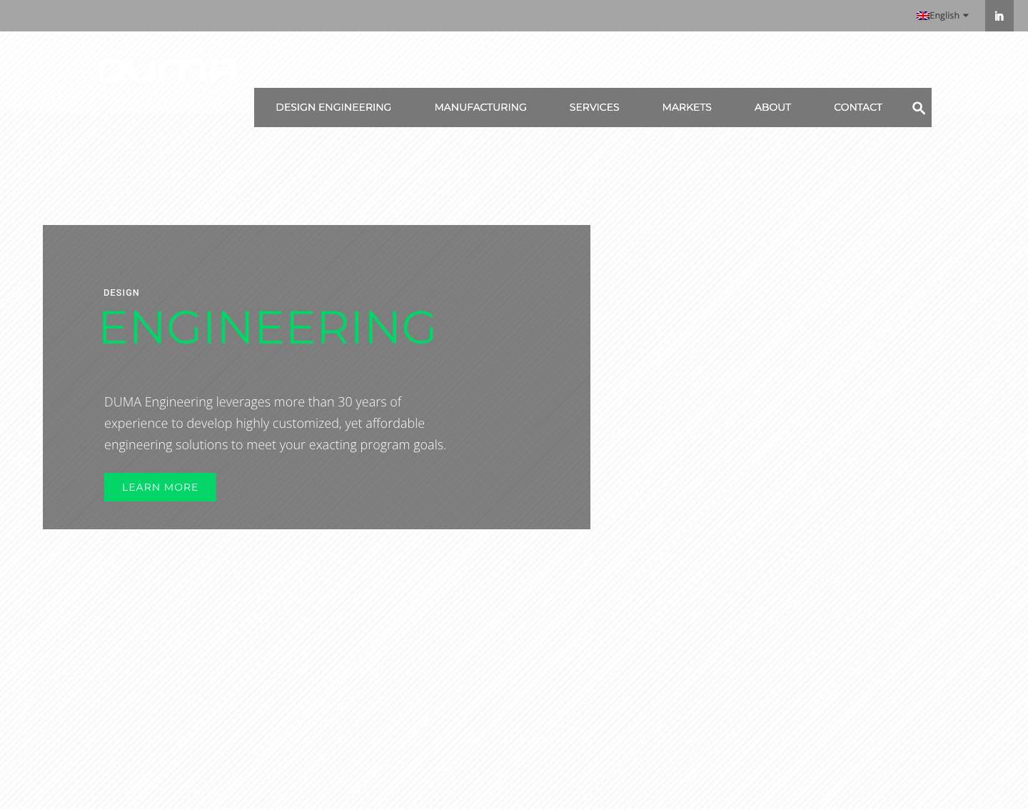 Homepage - DUMA Engineering - Full Screenshot