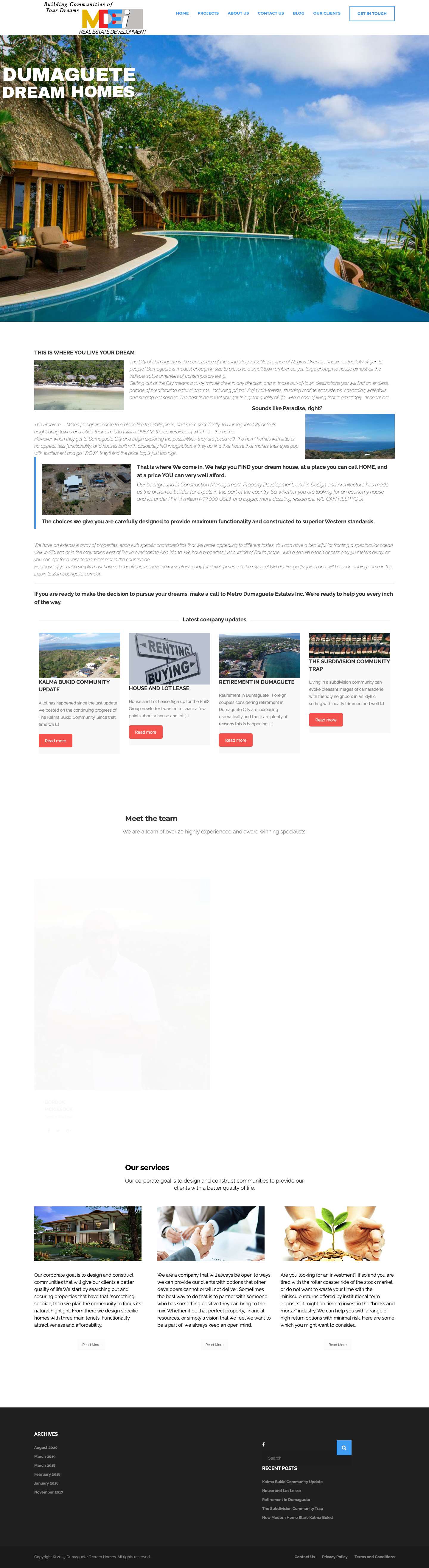 Home - Dumaguete Dream Homes - Full Screenshot